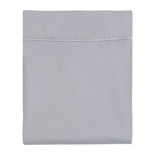 Drap plat en satin de coton lavé, NUIT SATINÉE