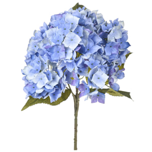 Ortensia Bush. Altezza 57 Cm - Pezzi 3 - 16X57X16cm - Colore: Blu - Bianchi Dino - Fiori Artificiali