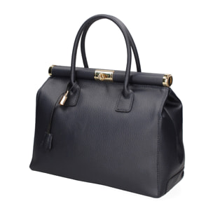 Borsa a mano da donna - Modello Aleria - Vera pelle - 35.0 x 26.0 x 16.0 cm