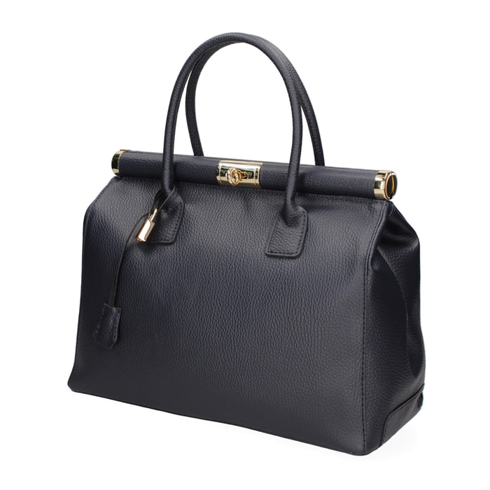 Borsa a mano da donna - Modello Aleria - Vera pelle - 35.0 x 26.0 x 16.0 cm