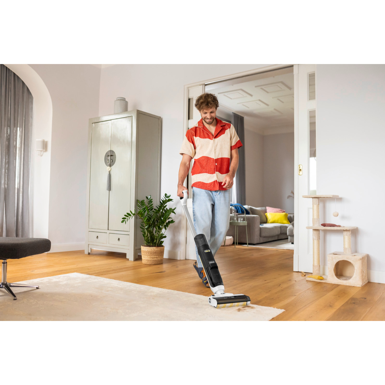 Aspirateur balai laveur sans fil Karcher FCV3 - eau et poussière - nettoyeur de sols sans fil - tous types de sols