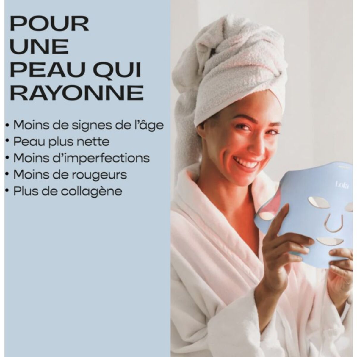 Masque LED LOLA Glow Blue