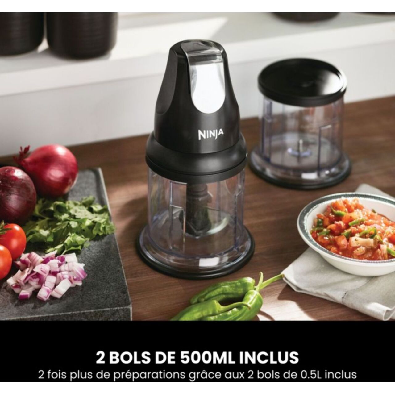 Hachoir NINJA Express Chop Mini hachoir & mixeur NJ1002EUBK