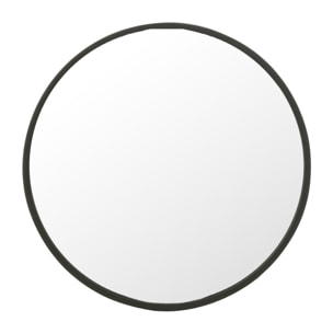 J-Line miroir Rond - noir - medium -  Ø 50 cm