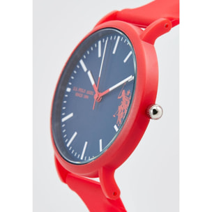 Orologio U.S. Polo Assn. In silicone rosso