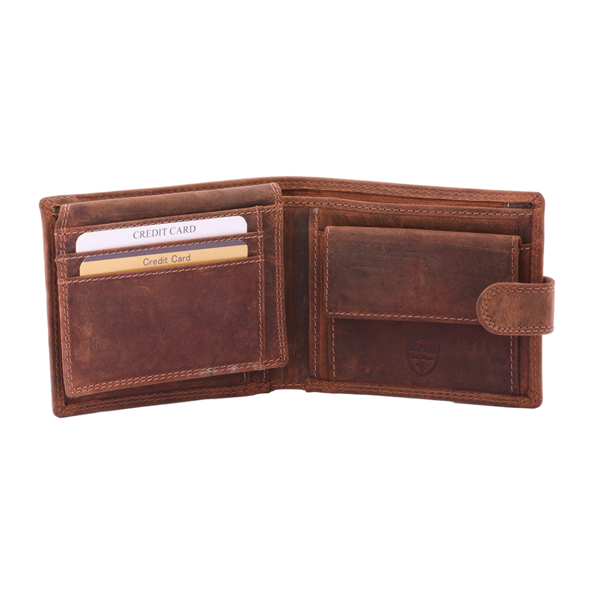 Portafoglio  da uomo In Vera pelle Made in Italy 10x12,5x3 cm