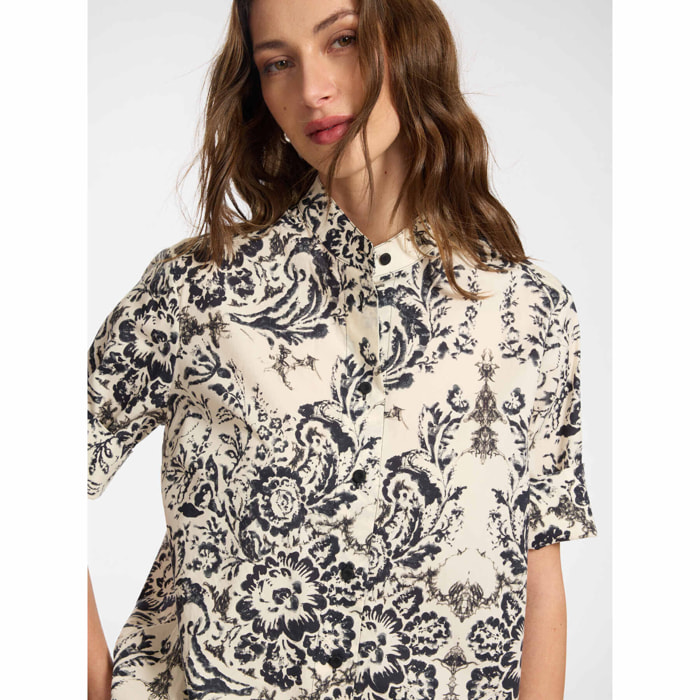 Elena Mirò - Camisa estampada - Negro