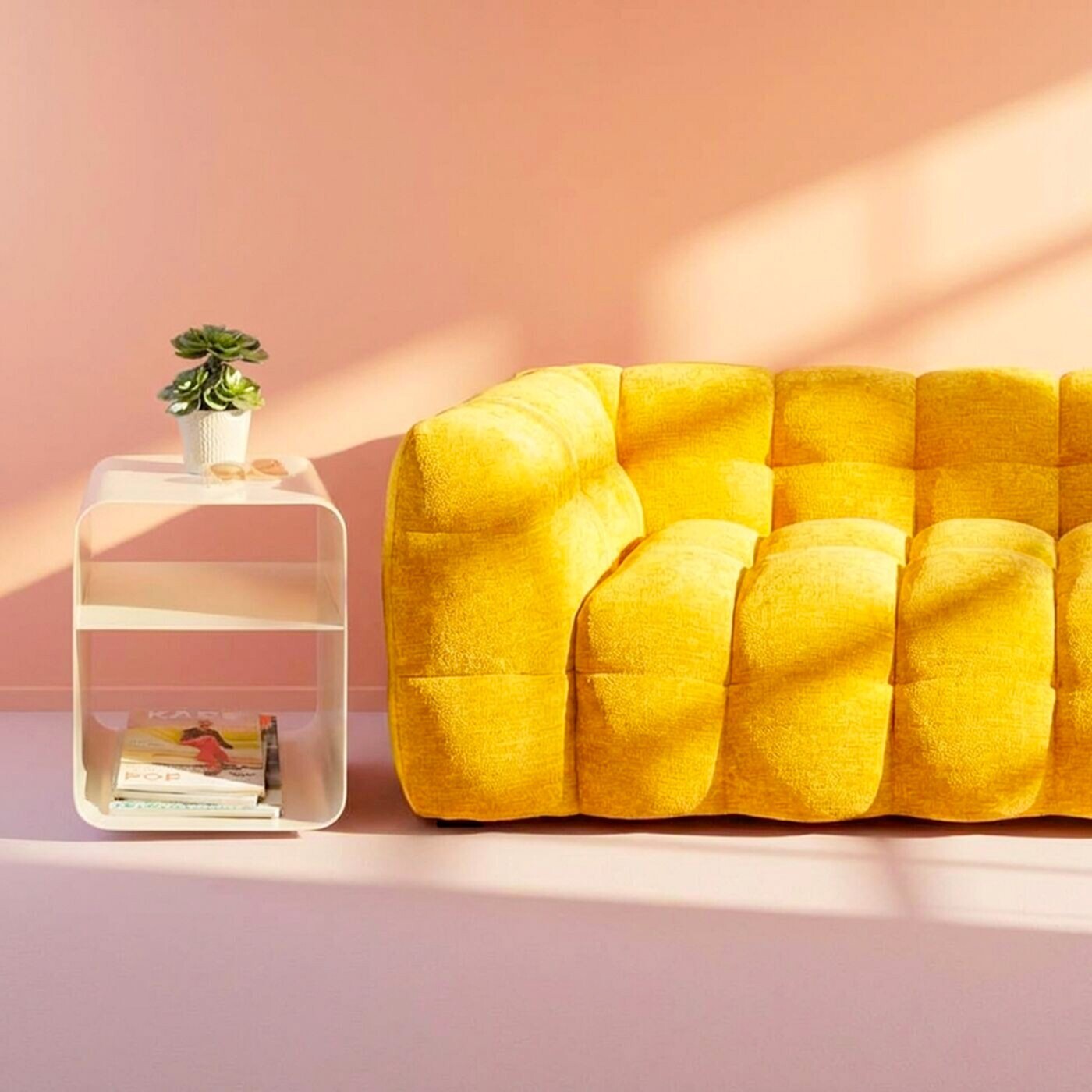 Table d'appoint Lounge crème Kare Design