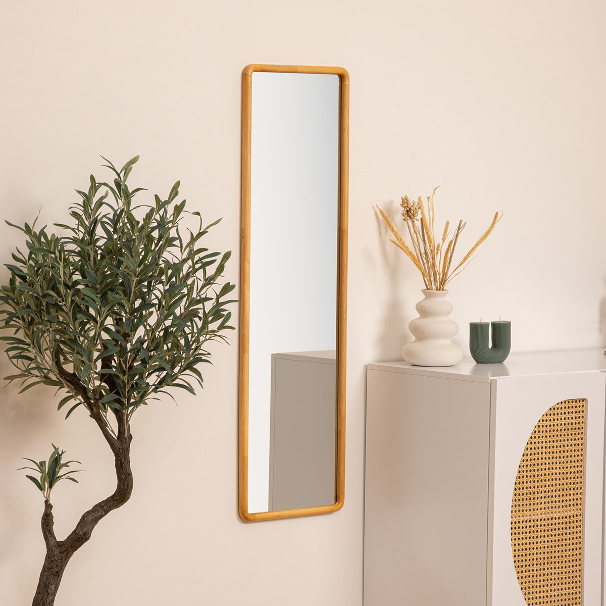 Miroir rectangulaire Kim bois 116x35cm