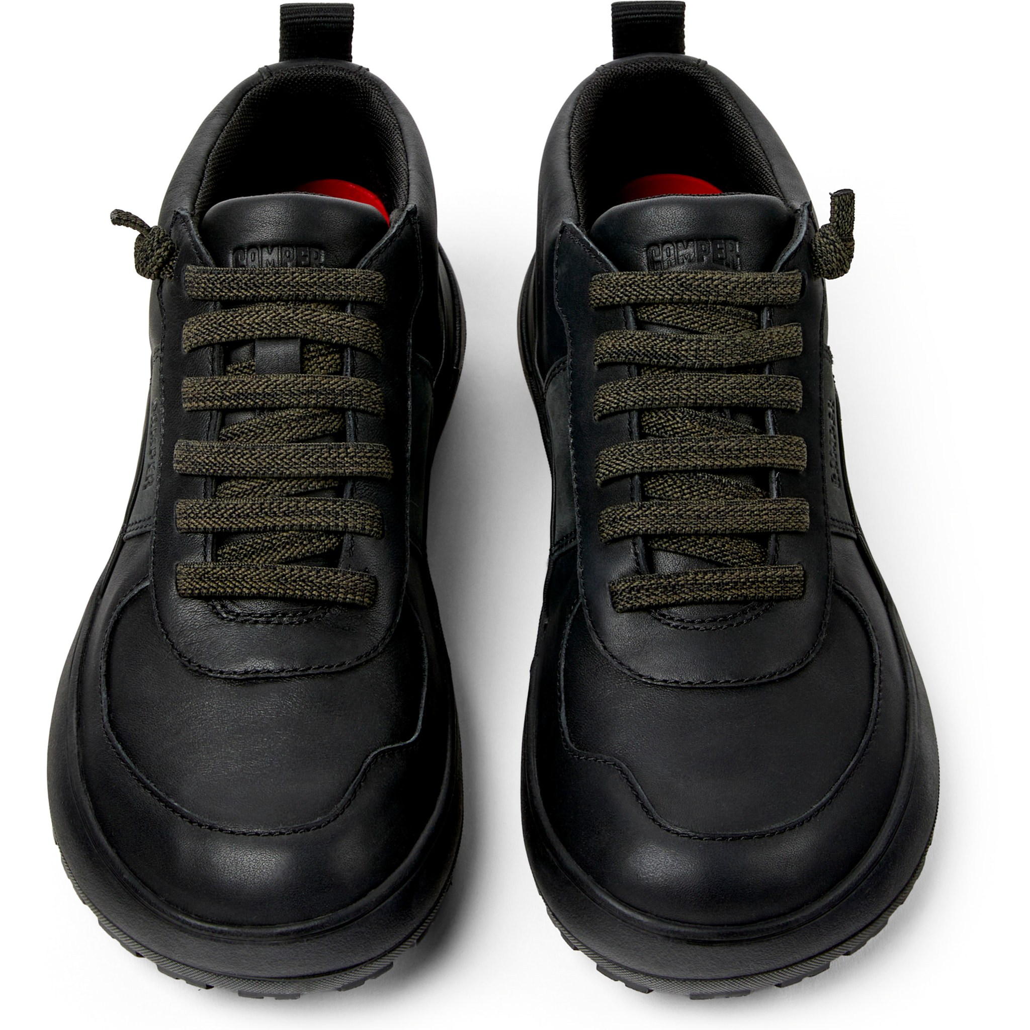Sneaker-Bootie - CAMPER Peu Serra - Negro - Piel lisa