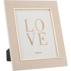 J-Line cadre photo Dita - velours - beige - large
