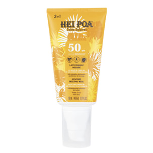 Lait Fondant Solaire SPF50+ - Au Monoï de Tahiti Hydratant et aux Extraits Végétaux Bio 150 ml