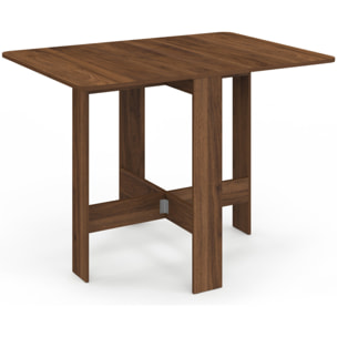 Table à manger dépliable Andy effet noyer