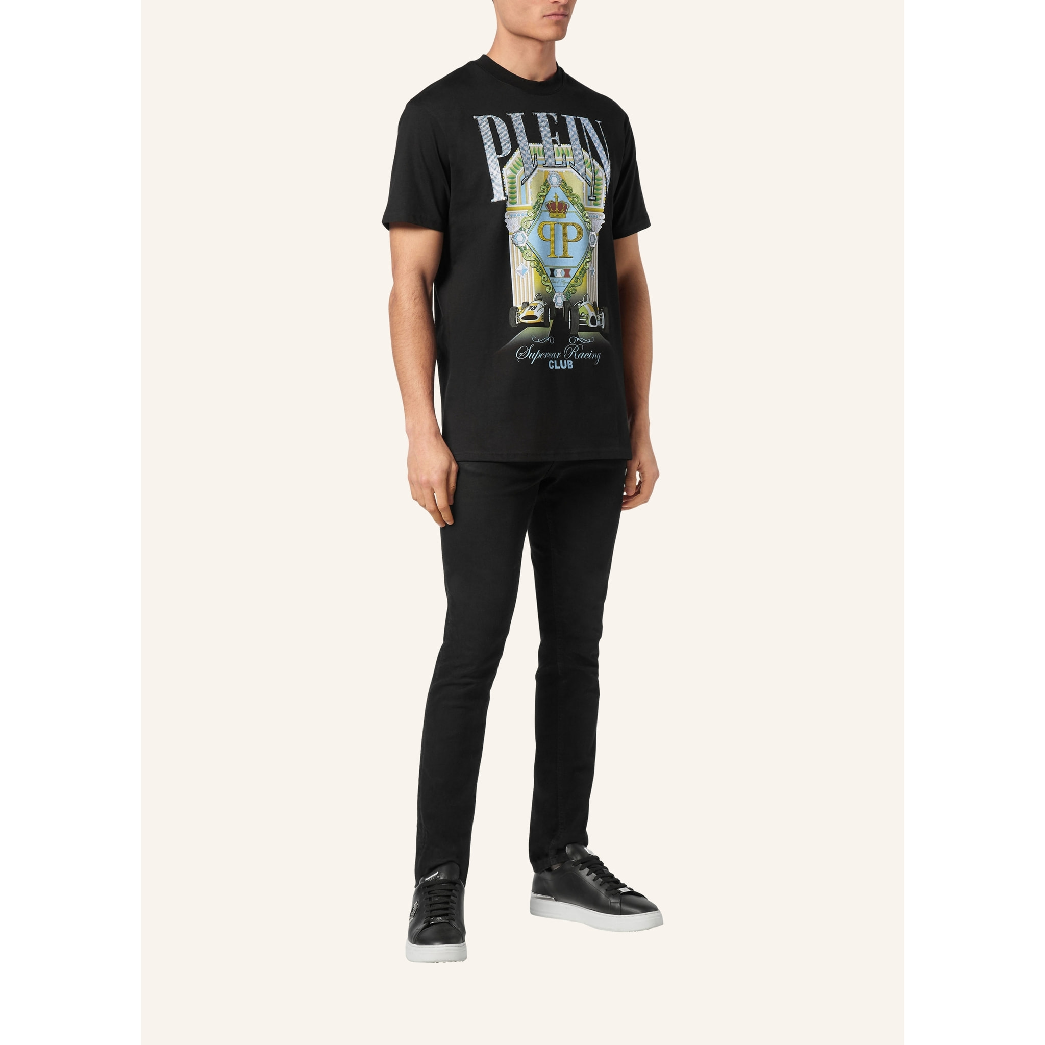 PHILIPP PLEIN Camiseta Cuello Redondo RACING