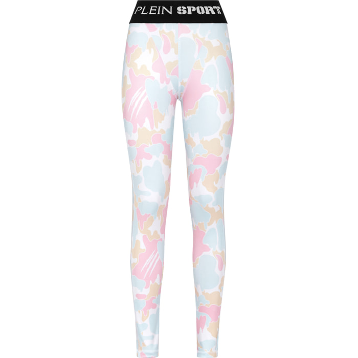 PLEIN SPORT Sport Leggings CAMOUFLAGE