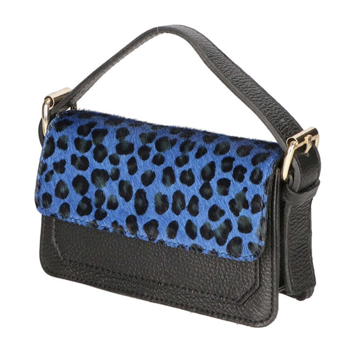 Borsa a mano da donna - Modello Aleide - Vera pelle - 18.0 x 11.0 x 6.5 cm