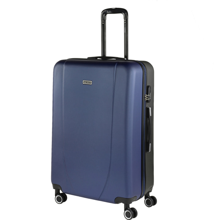 Maleta Itaca Tiber Azul Marino-Antracita