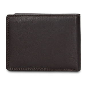 Portafoglio uomo in vera pelle - Modello Cavalier - Casual - 12.5 x 9.5 x 2.0 cm