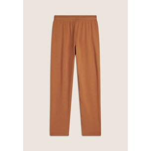 Jogger regular fit in french terry con logo laterale