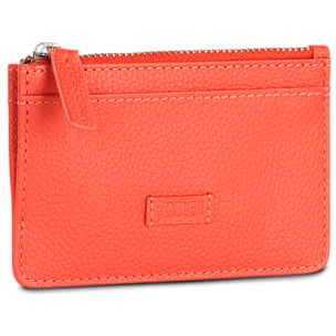 Monedero Piel Mujer Jaslen Amberes Rojo