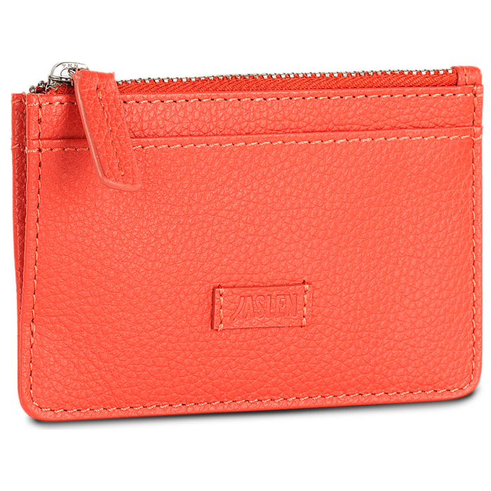 Monedero Piel Mujer Jaslen Amberes Rojo