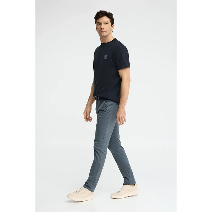 Maglietta blu marino dal fit dritto con toppa Polo Club