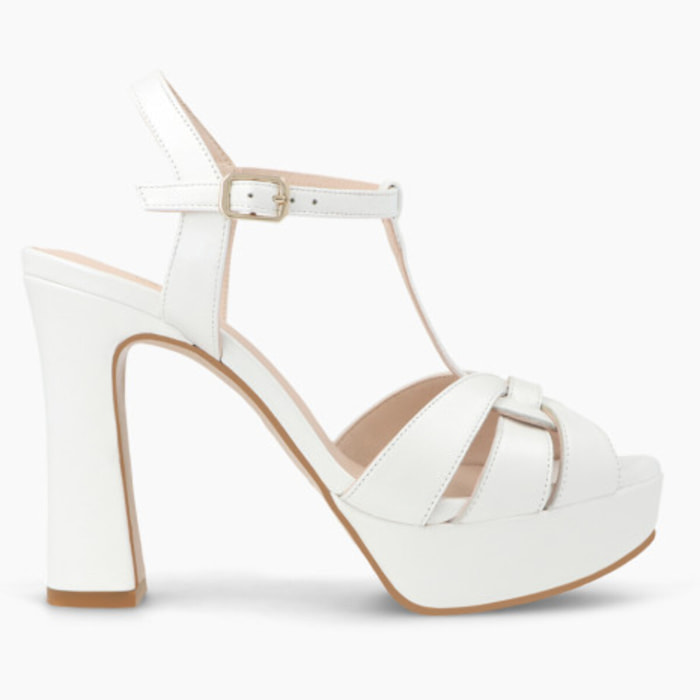 SANDALIAS DE NOVIA BLANCAS TENAS