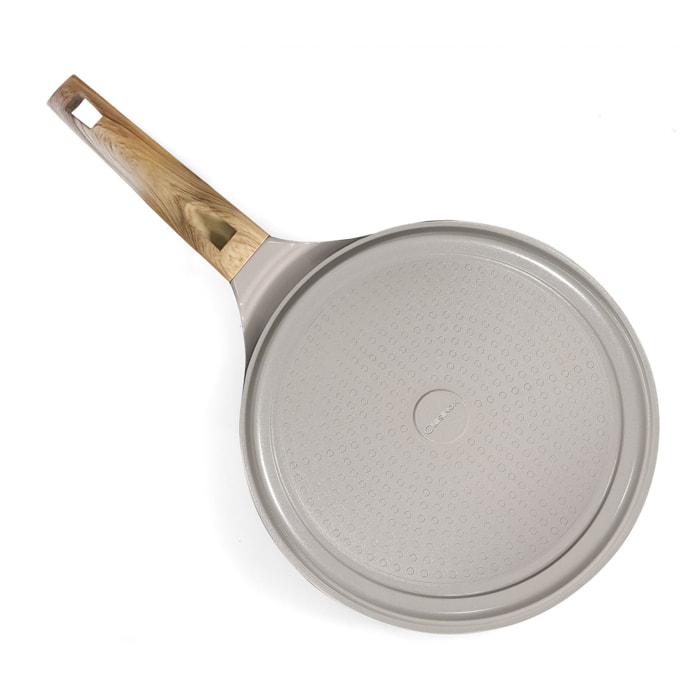 Mythic - Crépière 25.7 cm avec revêtement en céramique blanche