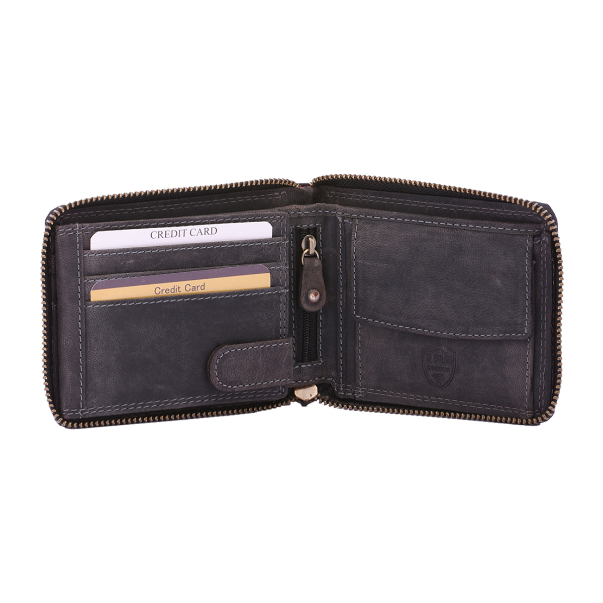 Portafoglio  da uomo In Vera pelle Made in Italy 9,5x12,5x2,5 cm