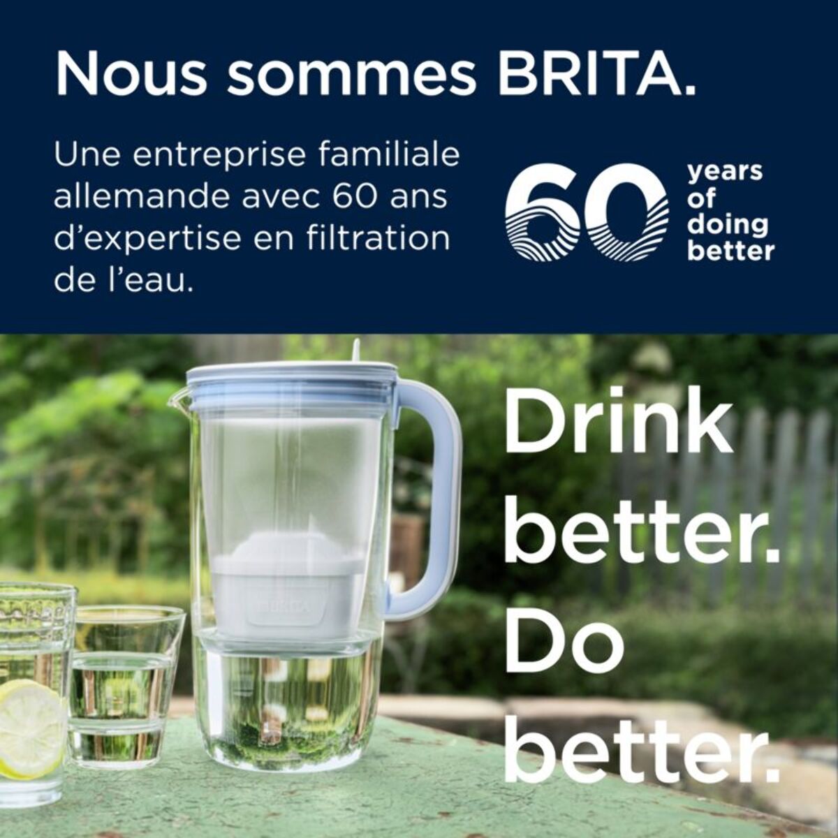 Carafe filtrante BRITA en verre Model One + 1 cartouche Maxtra Pro