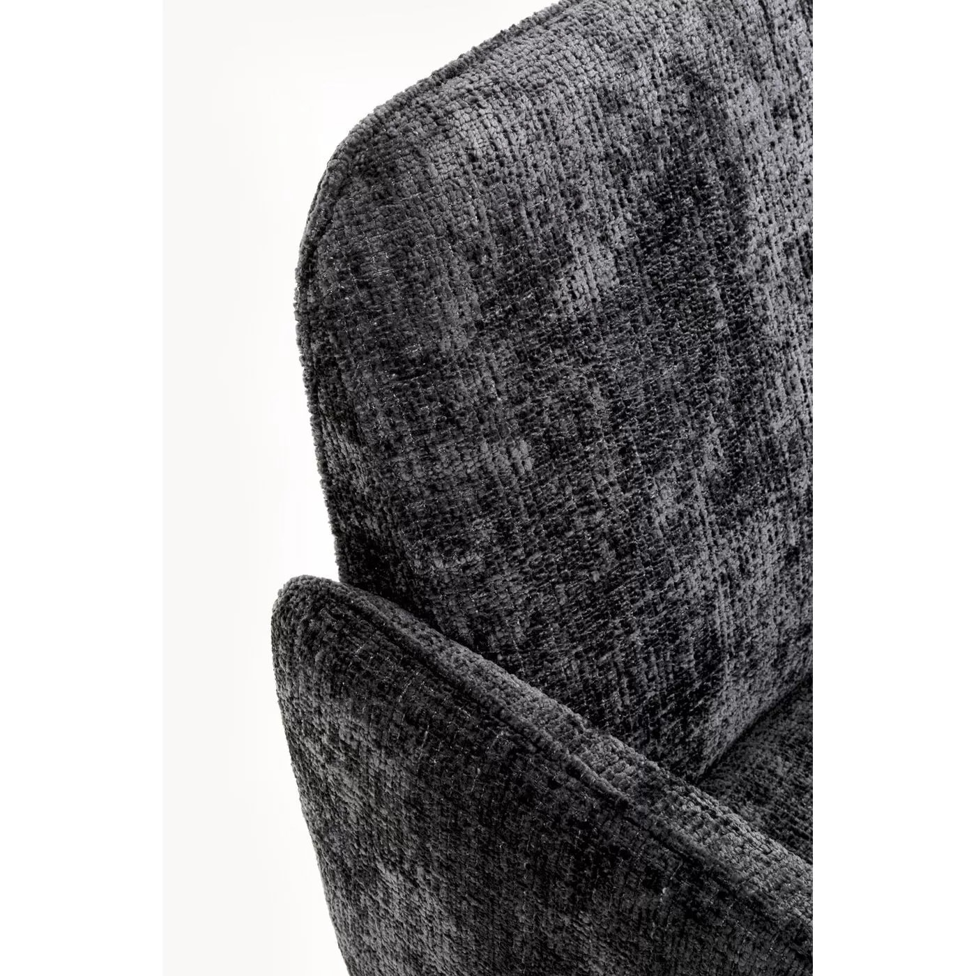 Chaise avec accoudoirs pivotante Tabea grise Kare Design
