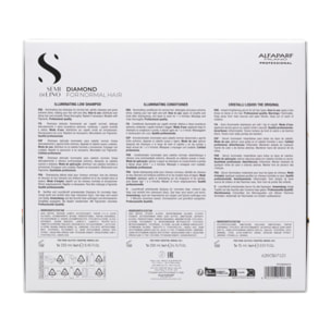 ALFAPARF MILANO Set Holiday Semi Di Lino Diamond Shampoo 250ml + Conditioner 200ml + Oil 15ml