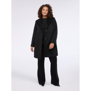 Fiorella Rubino - Pantaloni flare in Punto Milano - Nero