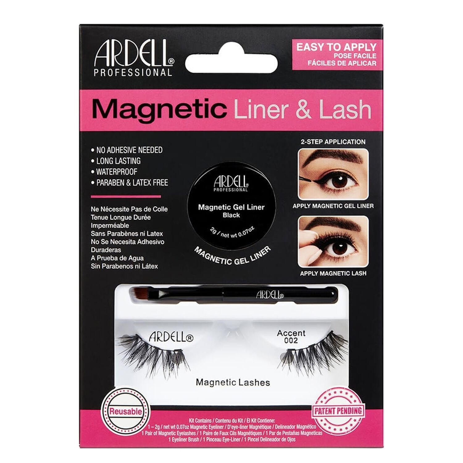 Magnetic Liner & Lash - Kit de Faux-Cils magnétiques avec Gel Liner Noir