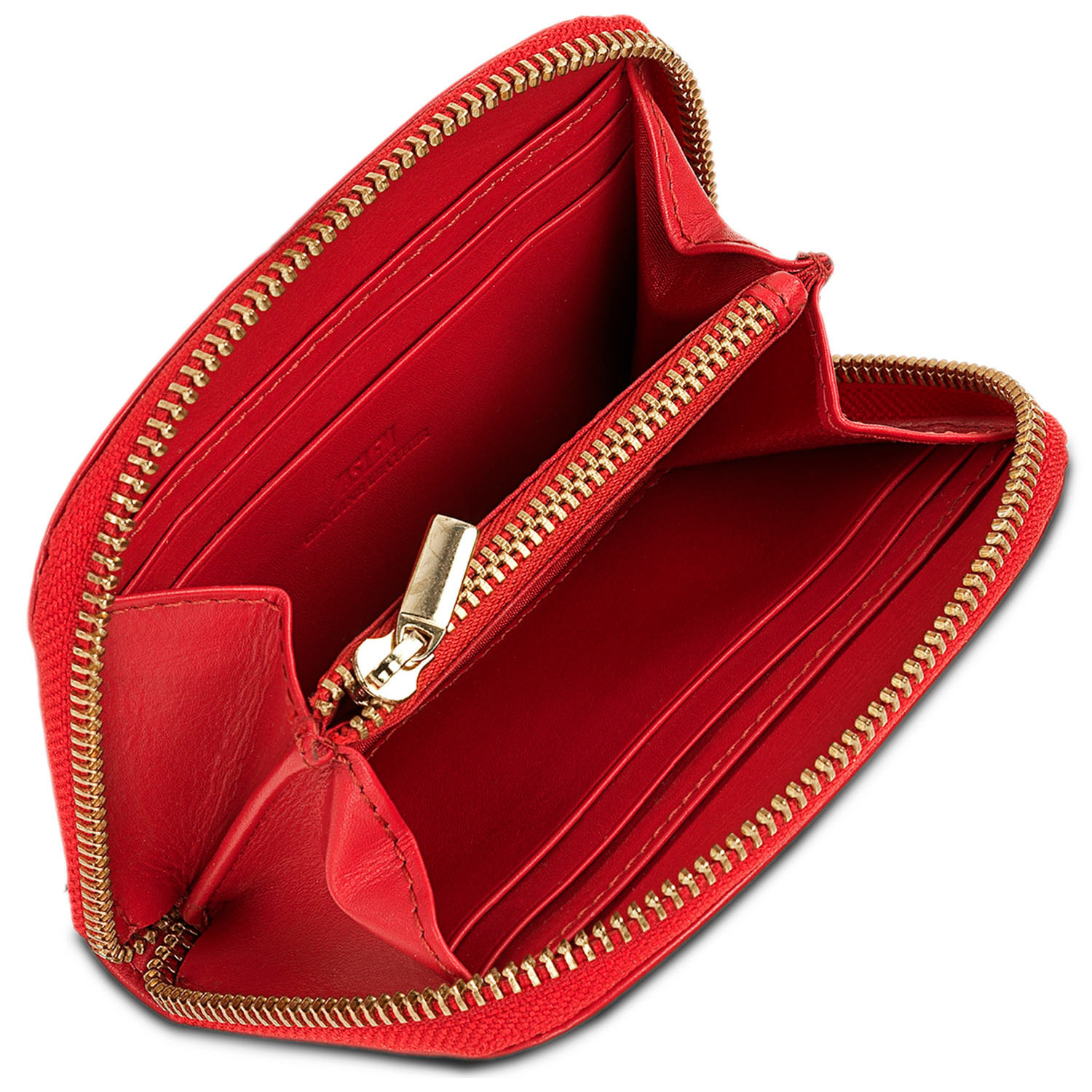 Monedero Piel Mujer Jaslen Georgia Rojo