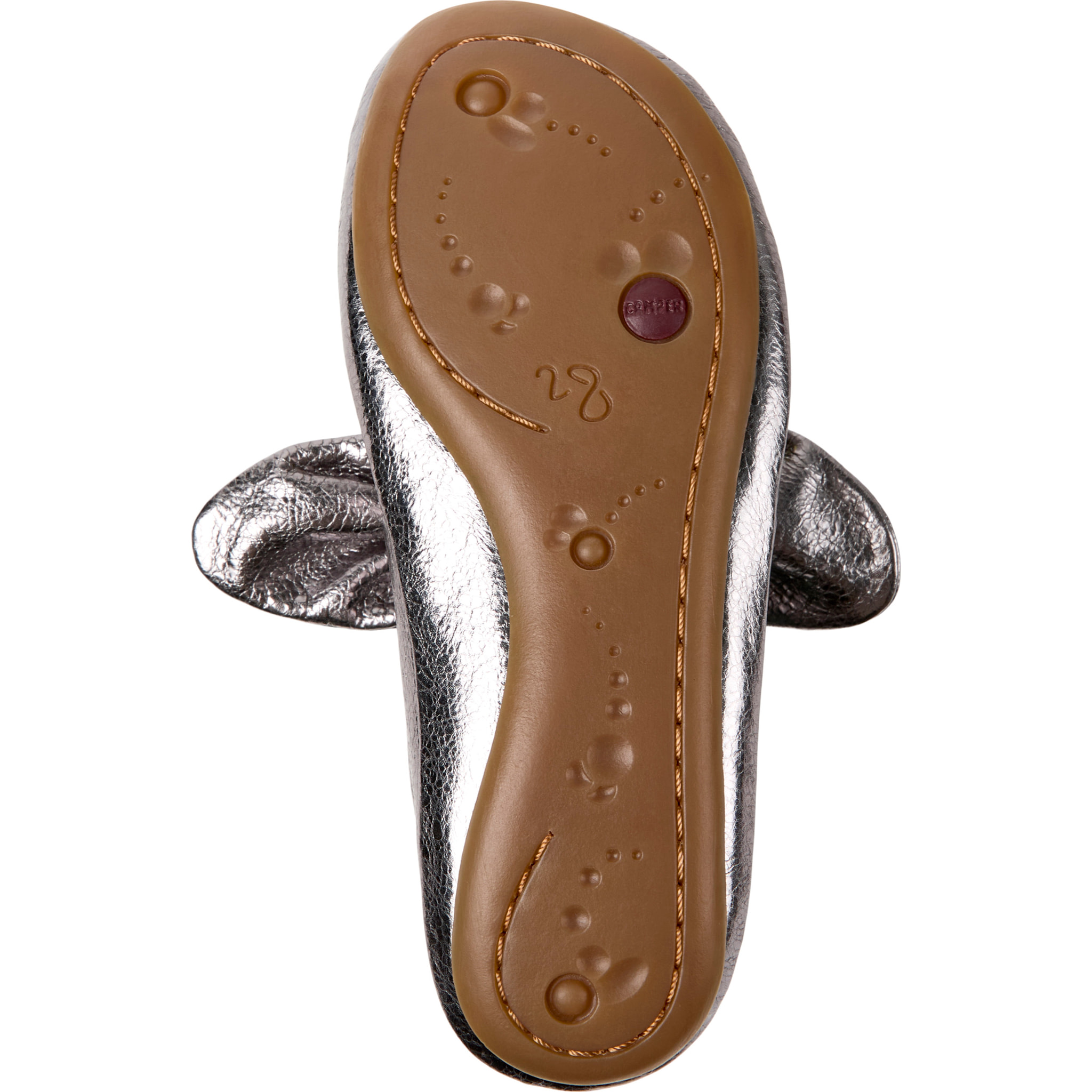 Ballerine - CAMPER Right - Grigio - Pelle liscia