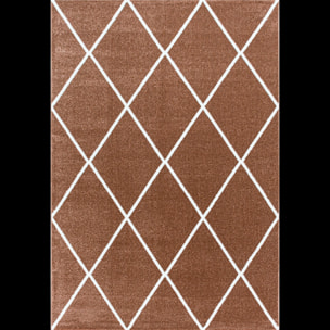 Tapis salon et chambre tissé motif scandinave SEMO