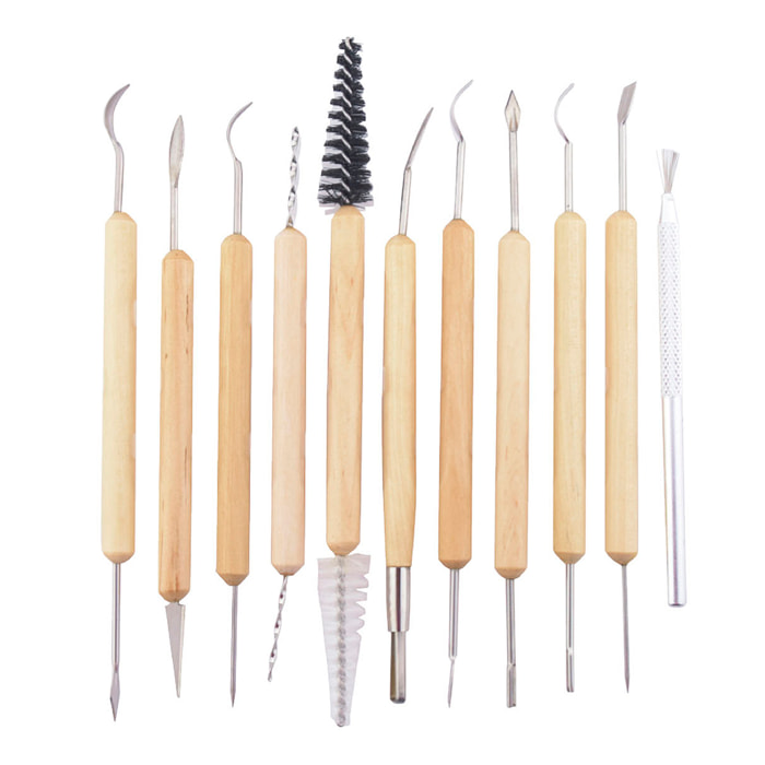 HERRAMIENTA MANGO MADERA SET 11 PIEZAS