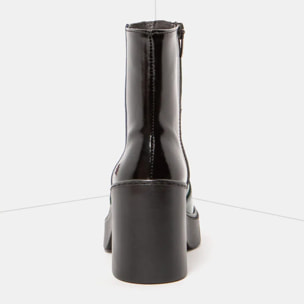 Botines con tacón 1974 NAPPA SHINNY JUNGLE-BLACK/BERNA color Jungle-black