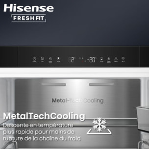 Réfrigérateur combiné HISENSE RB3K330SAIC