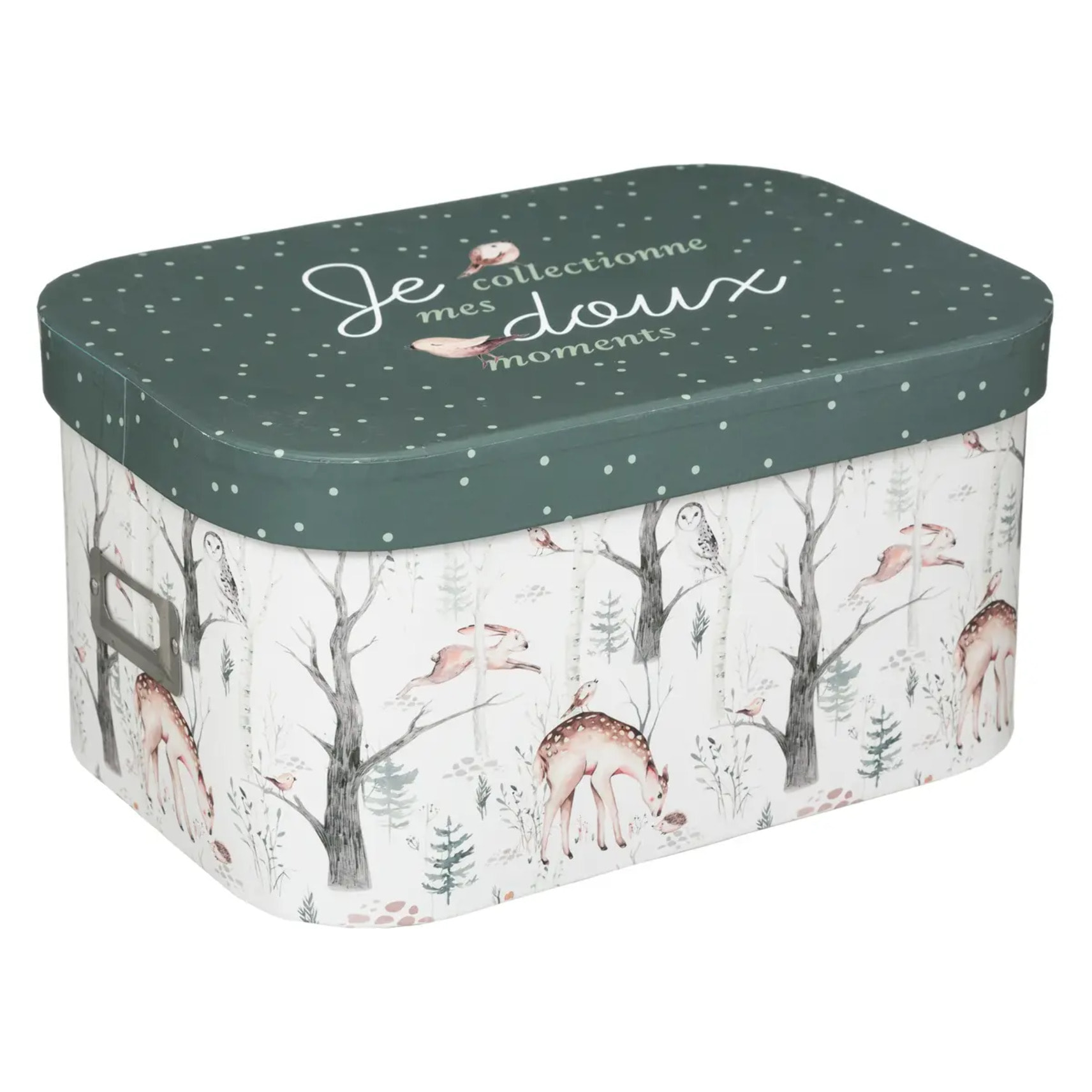 Set de 3 boîtes de rangement enfant L28/32/37cm