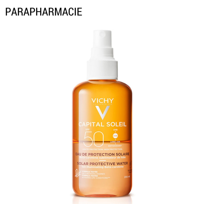 Capital Soleil SPF50 - Eau de Protection Solaire - Hâle Sublimé 200 ml