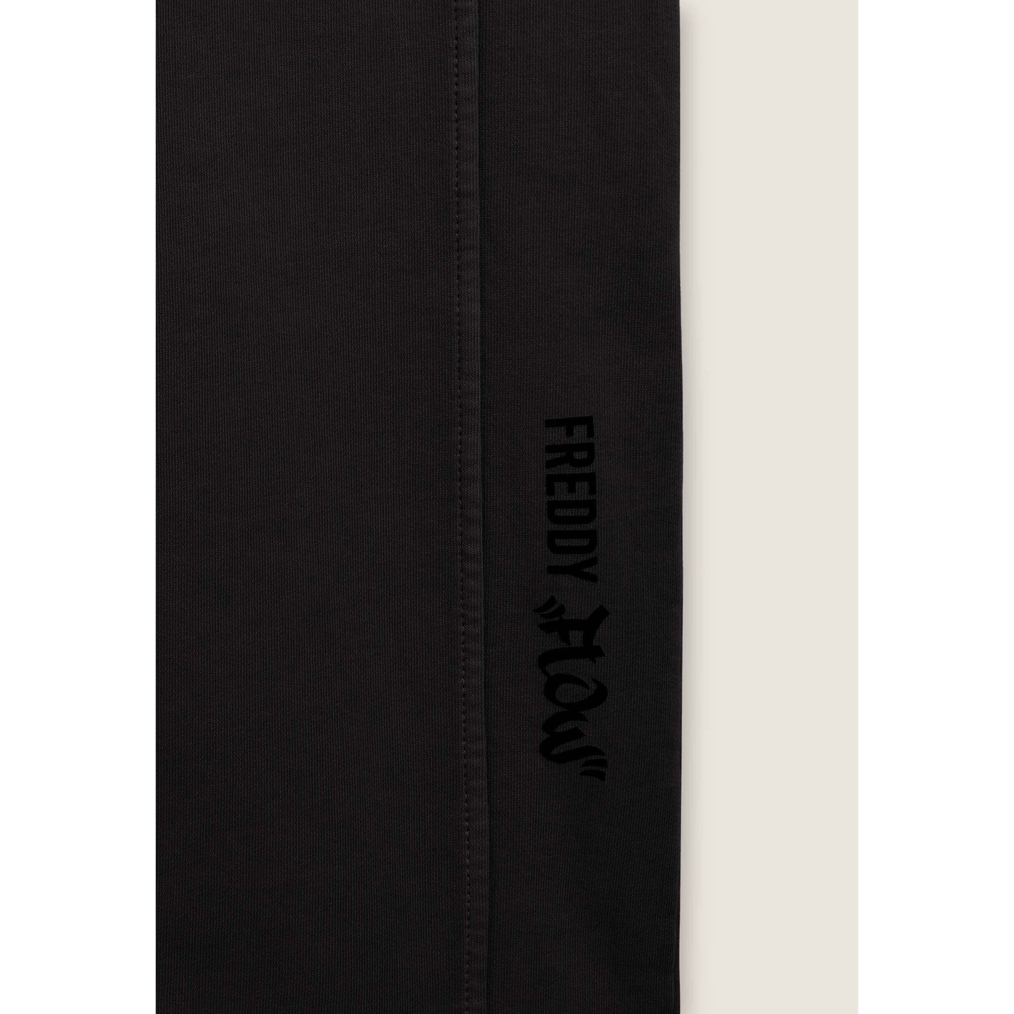 Pantaloni wide leg in felpa con stampa Flow