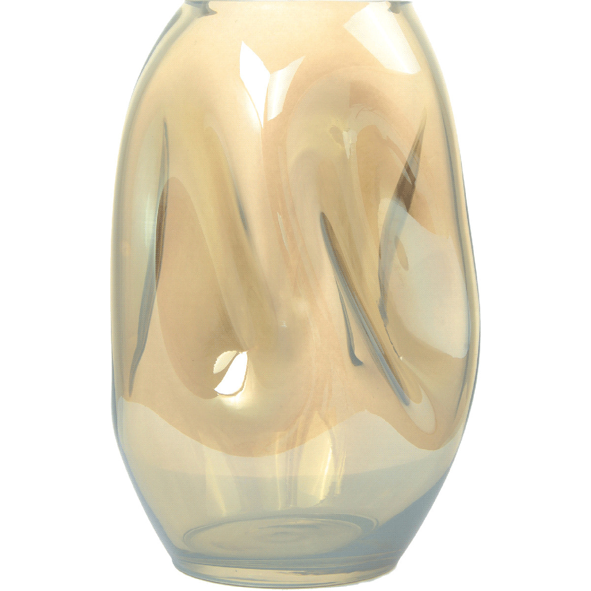 Vase soufflé à la bouche en verre LIHO