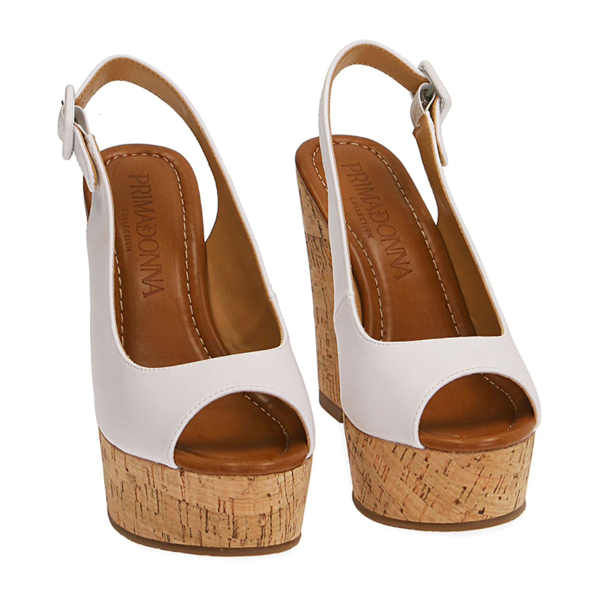 Zeppe bianche in sughero