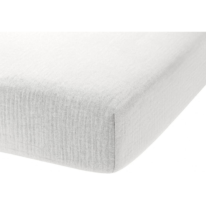Drap Housse - Bonnet:30cm - 100% gaze De Coton Chantilly