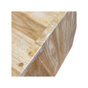 Etagère 1 case cube carrée 47 x 47 cm en bois de teck massif - ROMA