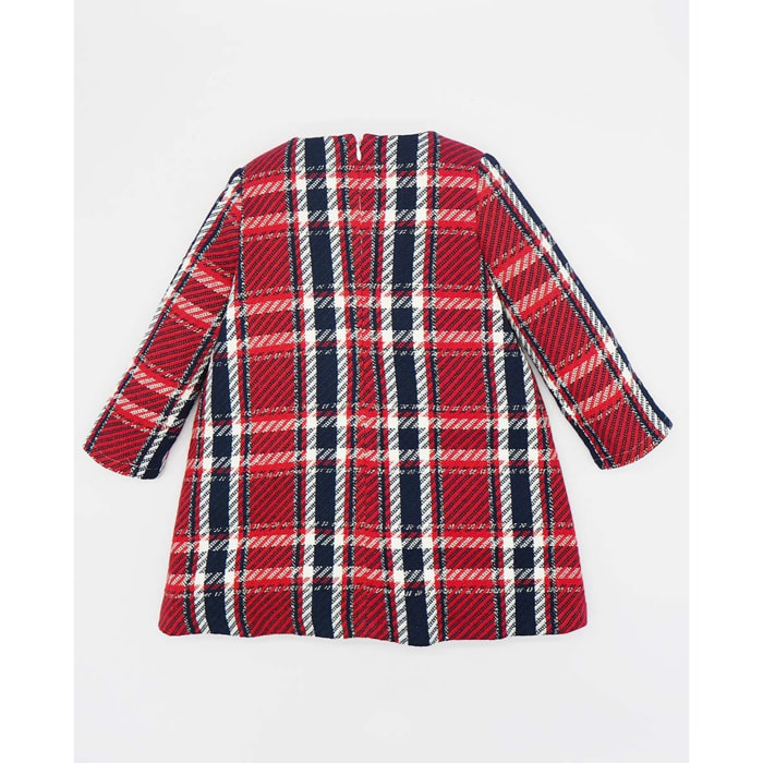 VESTIDO CUADROS ROJO Y AZUL