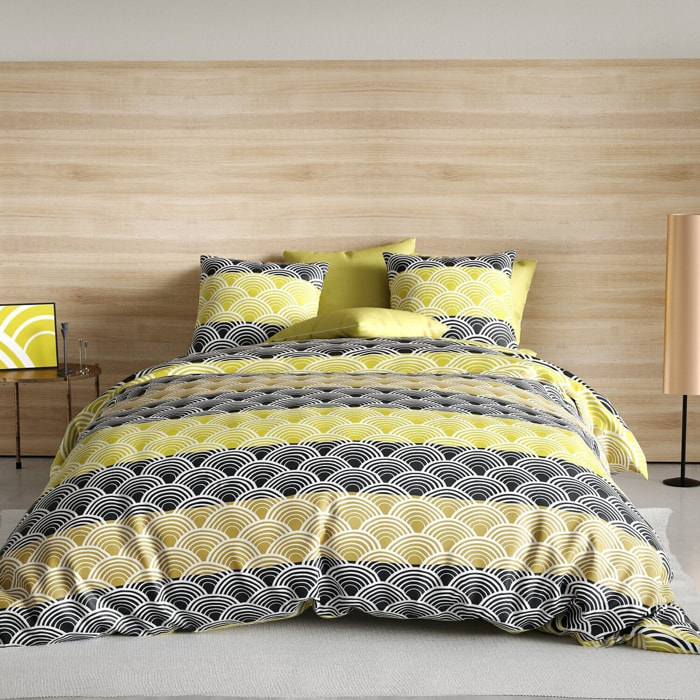 Parure housse de couette 2pcs 100%microfibre 60gsm hiko