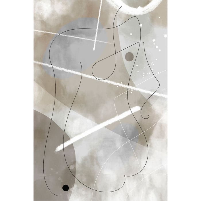 Tableau abstrait et soft line n°1 Tableau alu Dibond